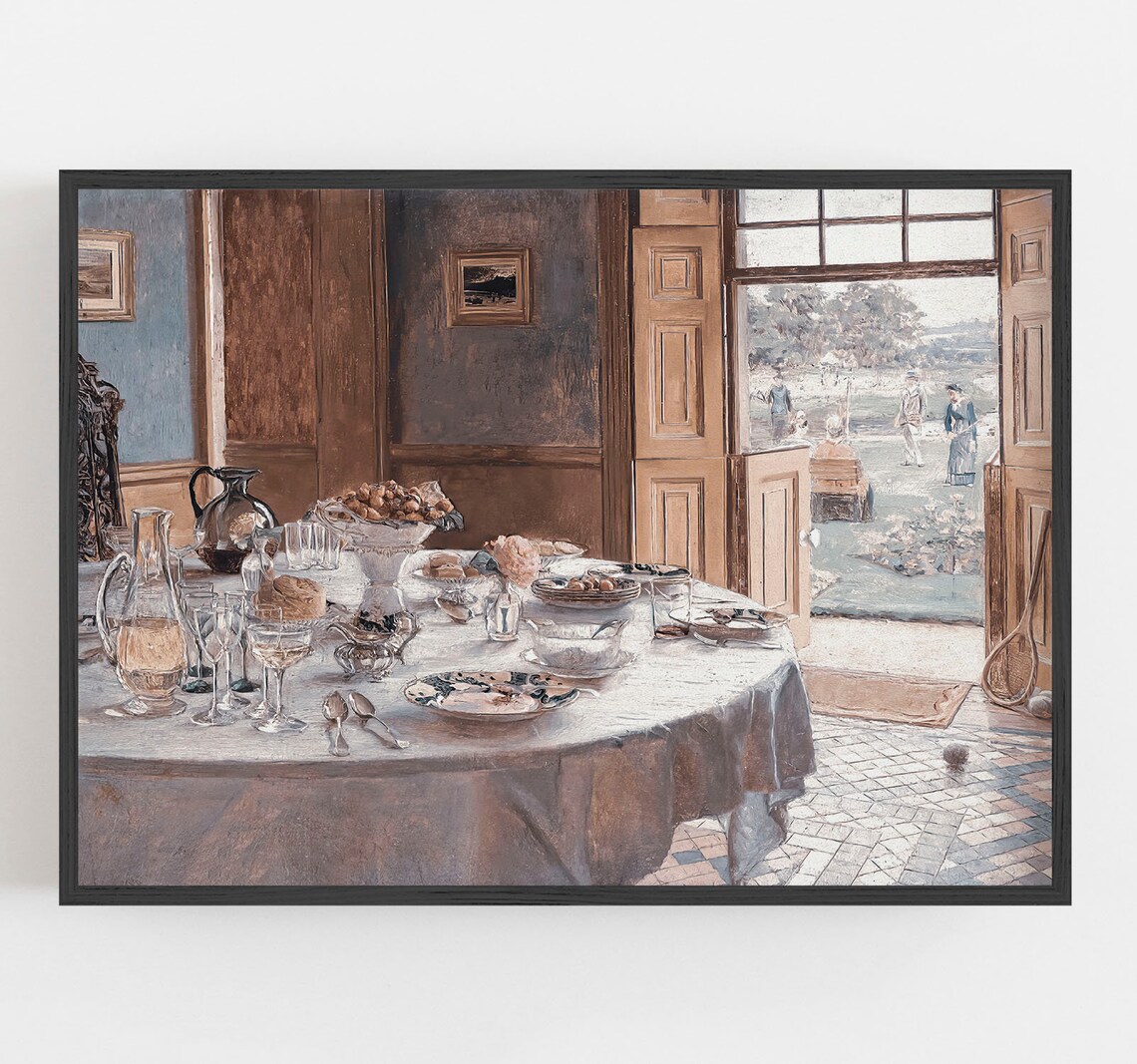 Breakfast Table Vintage Farmhouse Food Art Print - Image 2