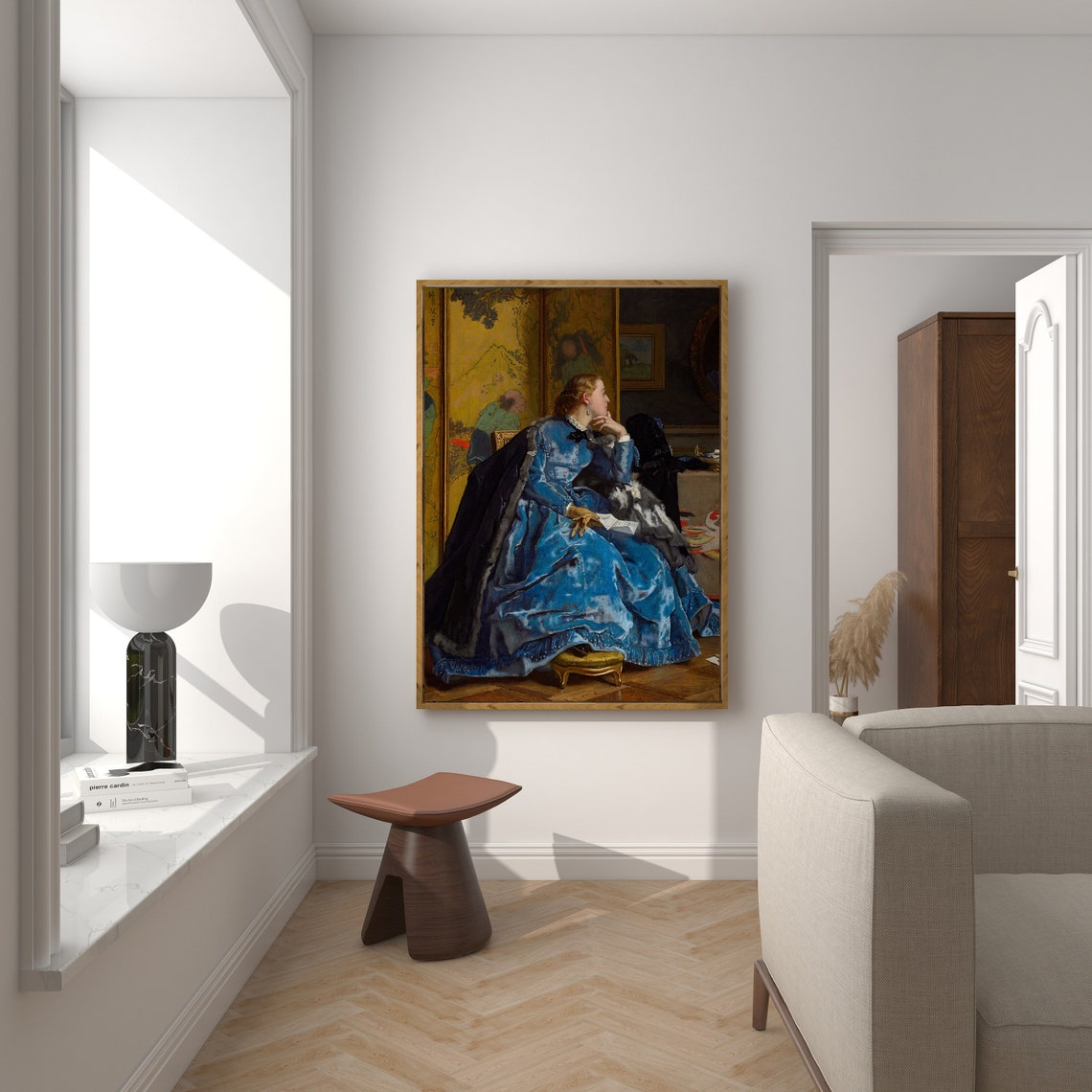 Woman Portrait Vintage Wall Art Moody Woman Art Antique Wall Decor Vintage Fashion Art Wall Art 465 - Image 4