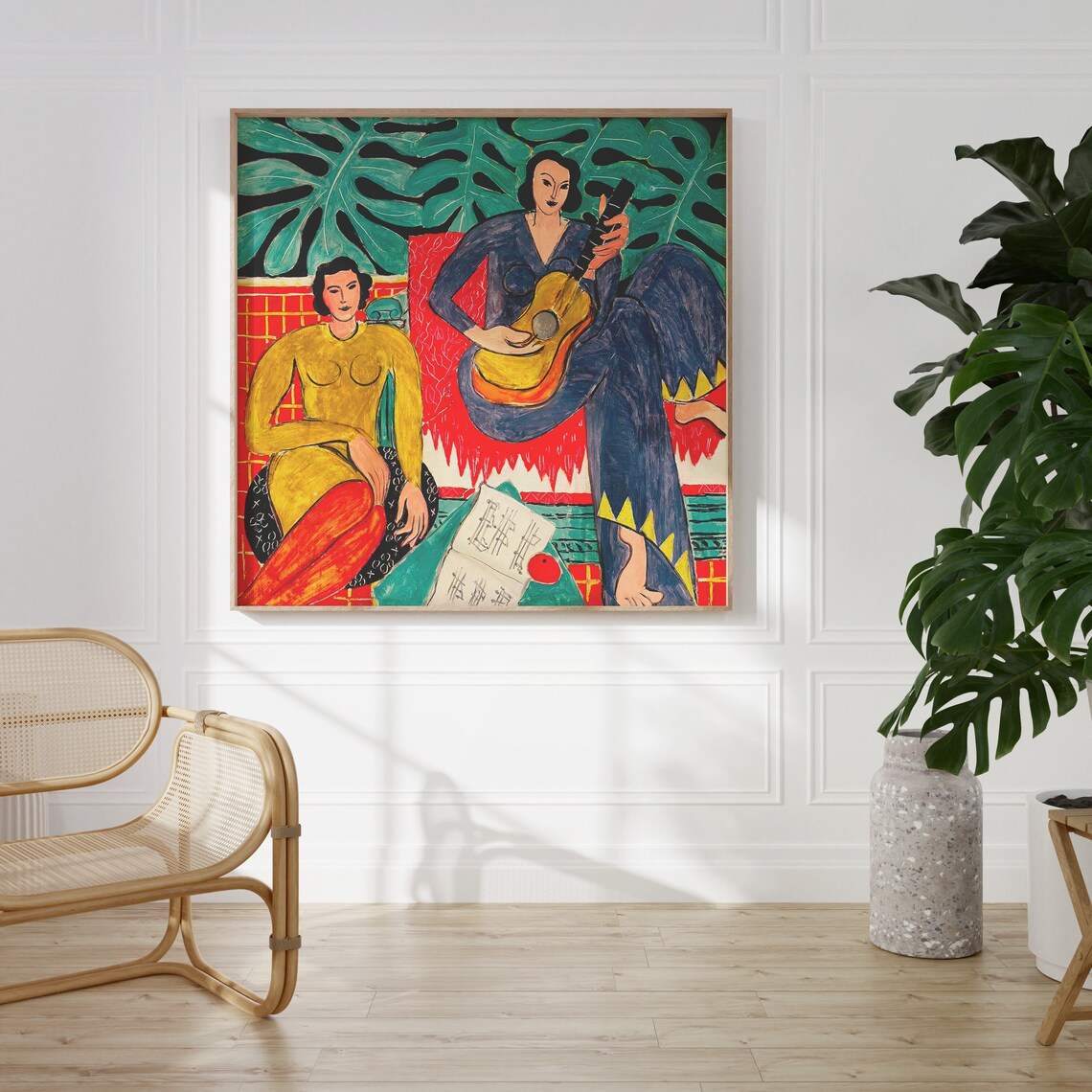 Matisse La Musique Guitar Player, Eclectic Art Print