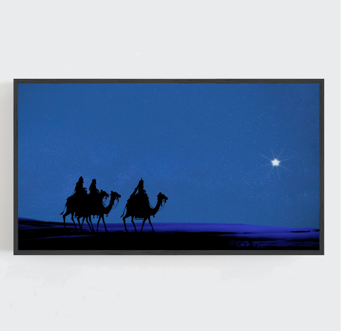 Three Wise Men Christmas Star Christian Art Print