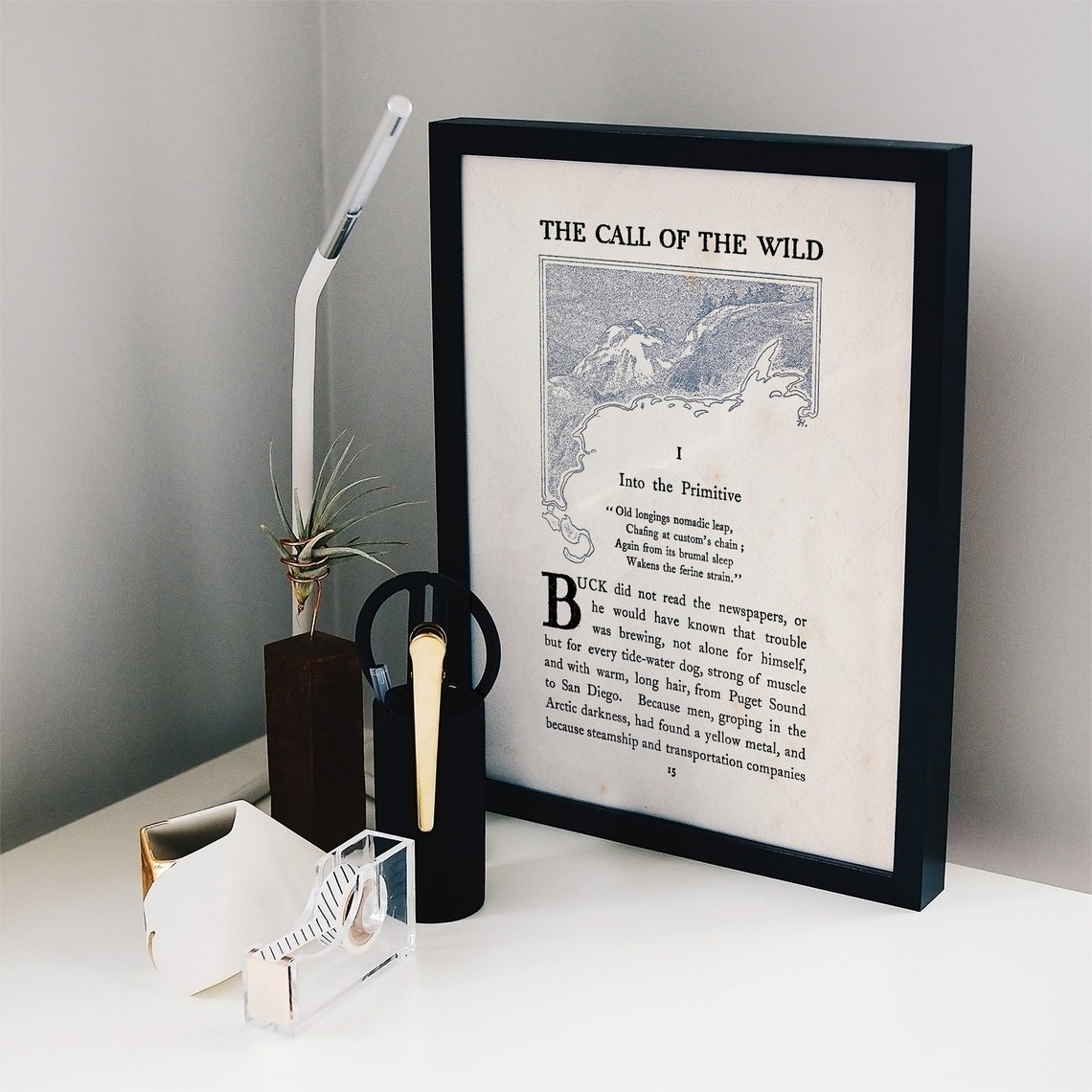 Call Of The Wild First Page 1903 Jack London Chapter I Print Poster - Image 3