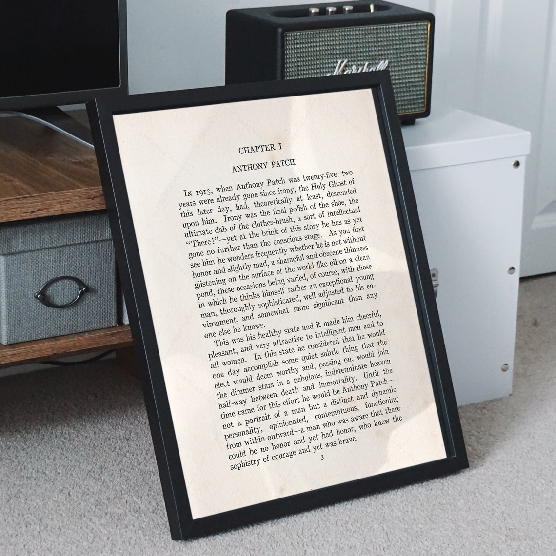 F Scott Fitzgerald The Beautiful And Damned First Page Art Print - Image 2