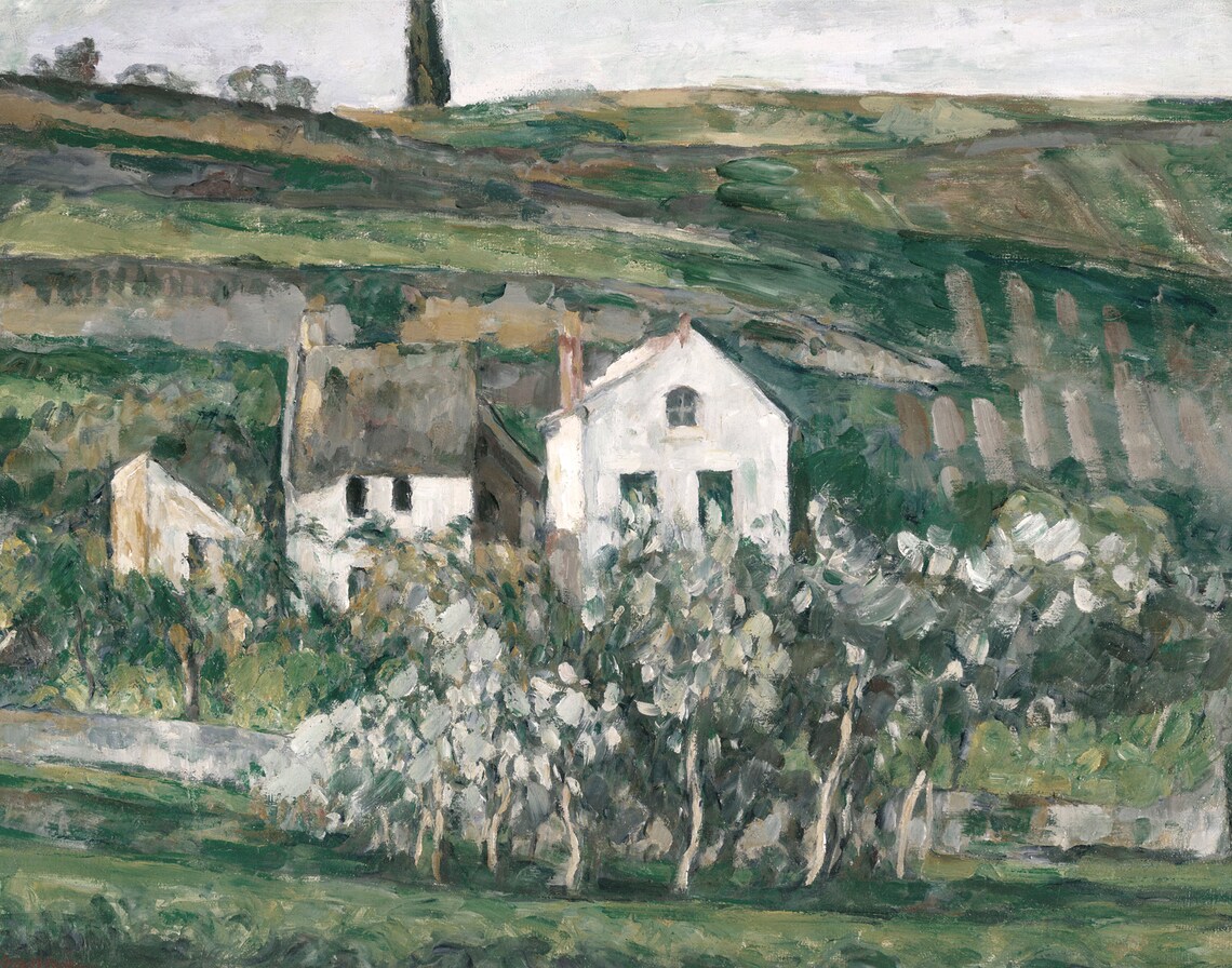 Vintage French Country Landscape Wall Art Print - Image 2