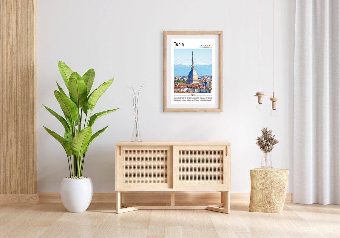Turin Print Turin Poster Turin Wall Art Italy Photo Italy Poster Italy Print Italy Wall Art Minimal Travel Poster - Image 5