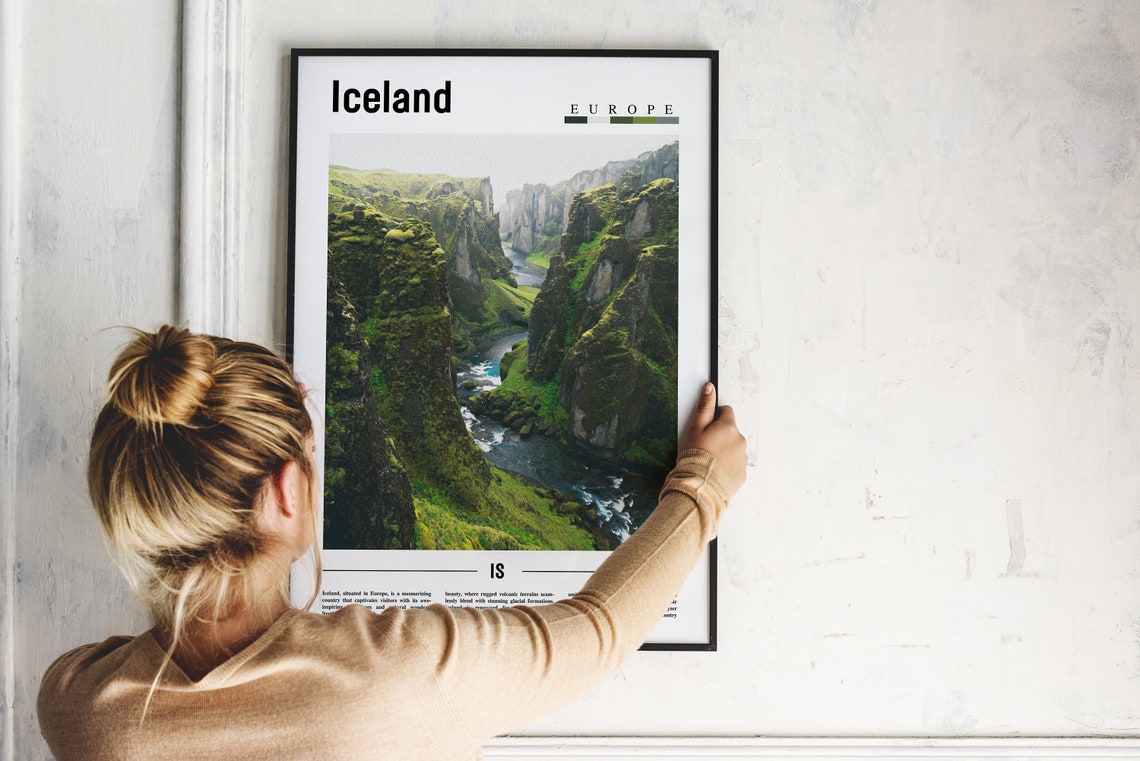 Iceland Poster Iceland Print Iceland Wall Art Europe Photo Europe Poster Europe Print Travel Poster - Image 5