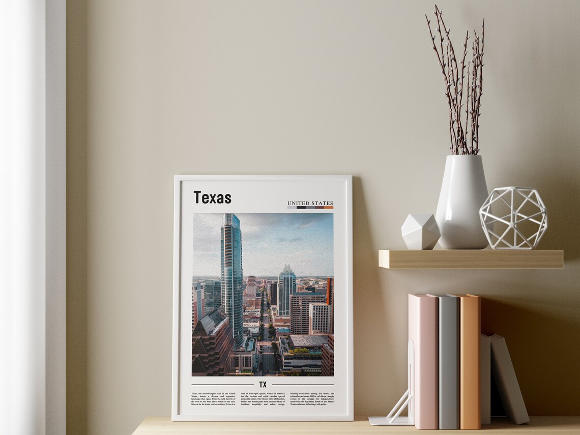 Texas Poster, United States Travel Poster - Image 3