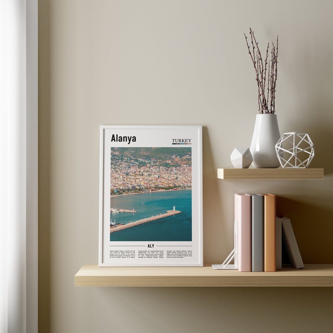 Alanya Travel Poster, Colorful City Artwork - Image 3
