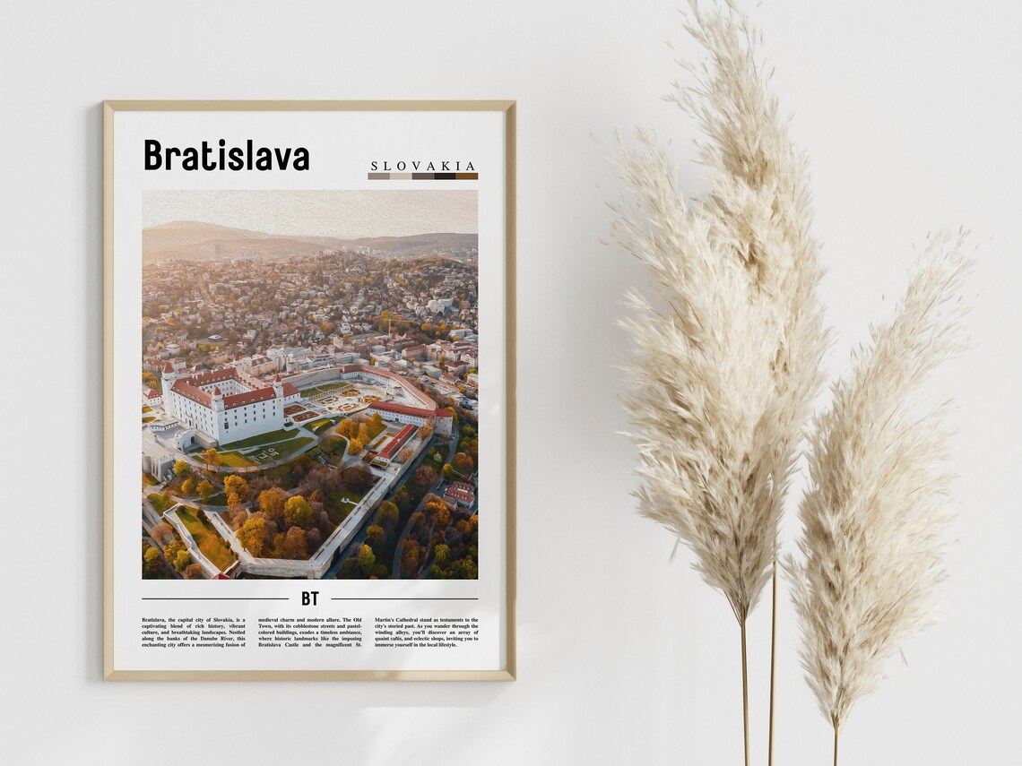 Bratislava Poster Bratislava Print Bratislava Wall Art Europe Photo Europe Poster Europe Print Travel Poster - Image 4