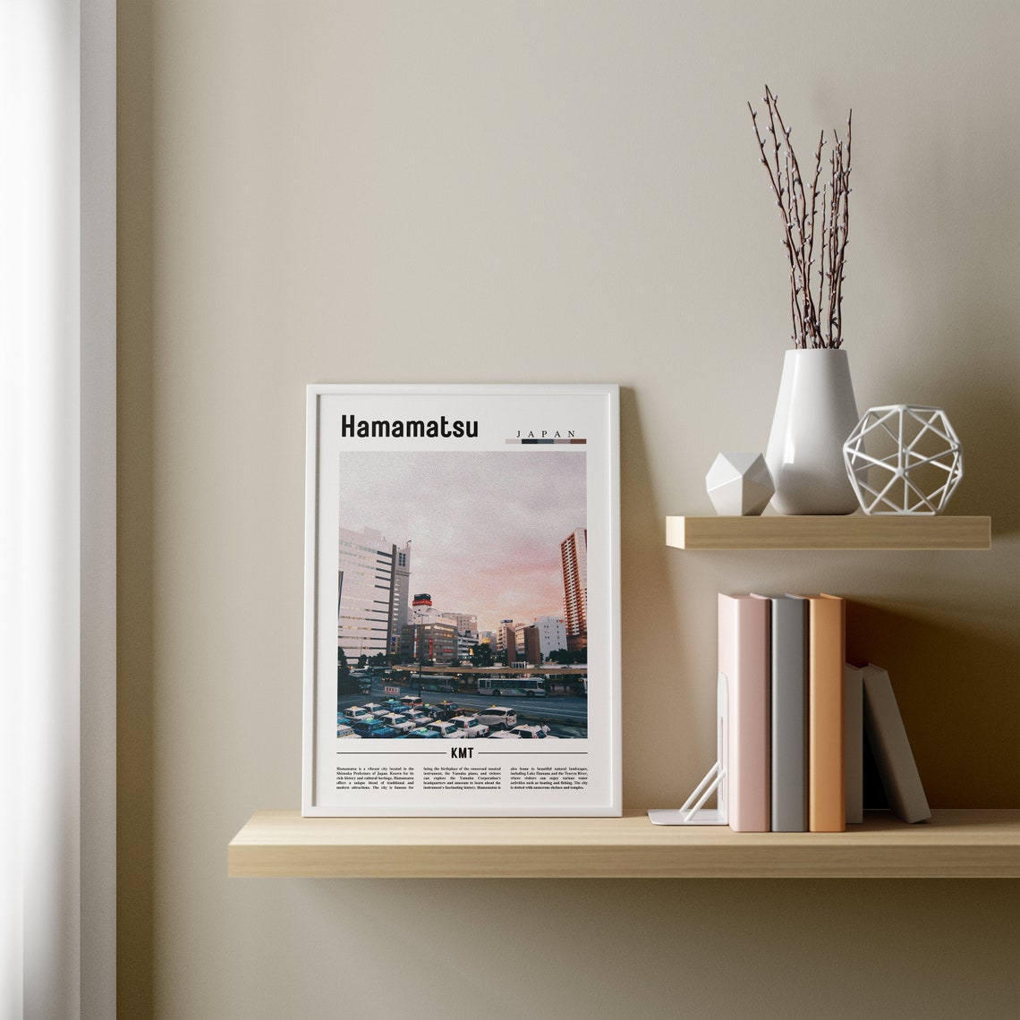 Hamamatsu Poster Hamamatsu Print Hamamatsu Wall Art Asia Print Asia Poster Asia Photo Minimal Travel Poster - Image 3