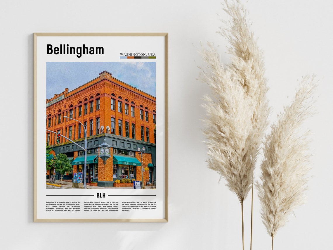 Bellingham Poster Bellingham Print Bellingham Wall Art United States Photo United States Poster United States Print - Image 3