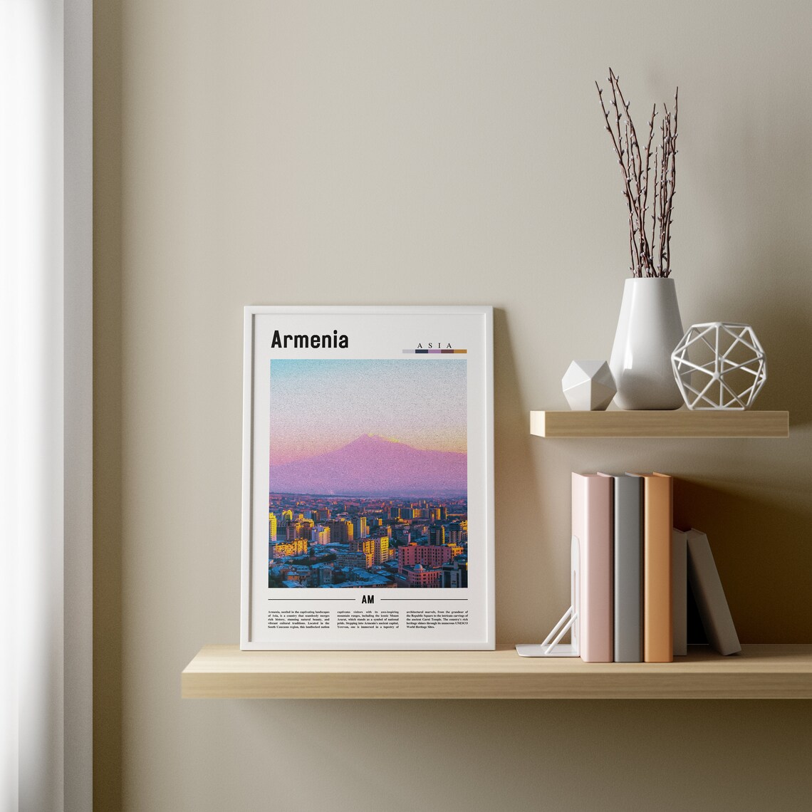 Armenia Minimal Travel Poster, Asia Art Print - Image 3