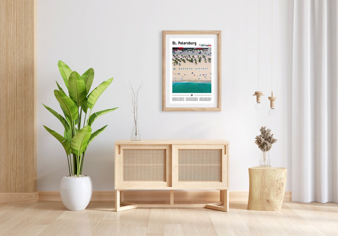 St Petersburg Print St Petersburg Poster St Petersburg Wall Art Minimal Travel Print Minimal City Poster Travel Oil Painting Poster - Image 3