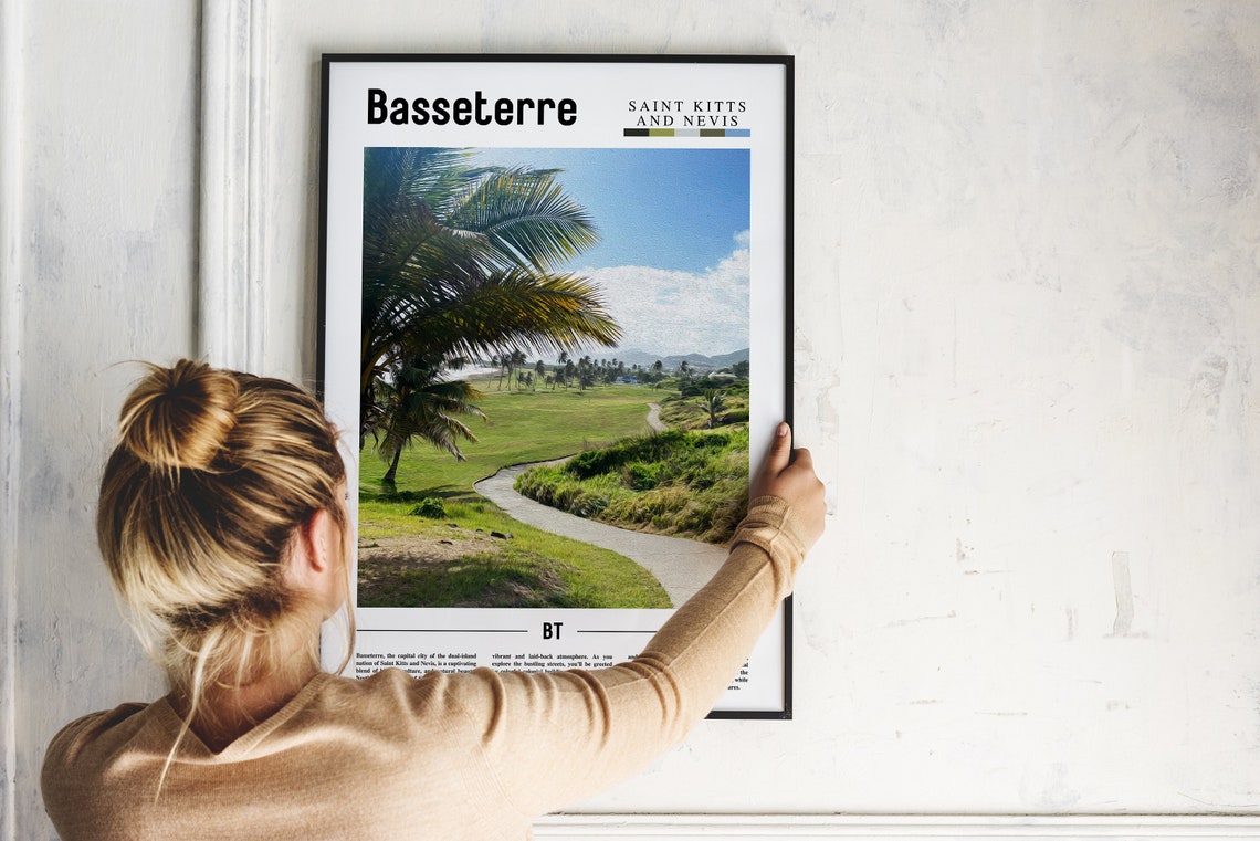 Basseterre Caribbean Travel Poster - Image 5