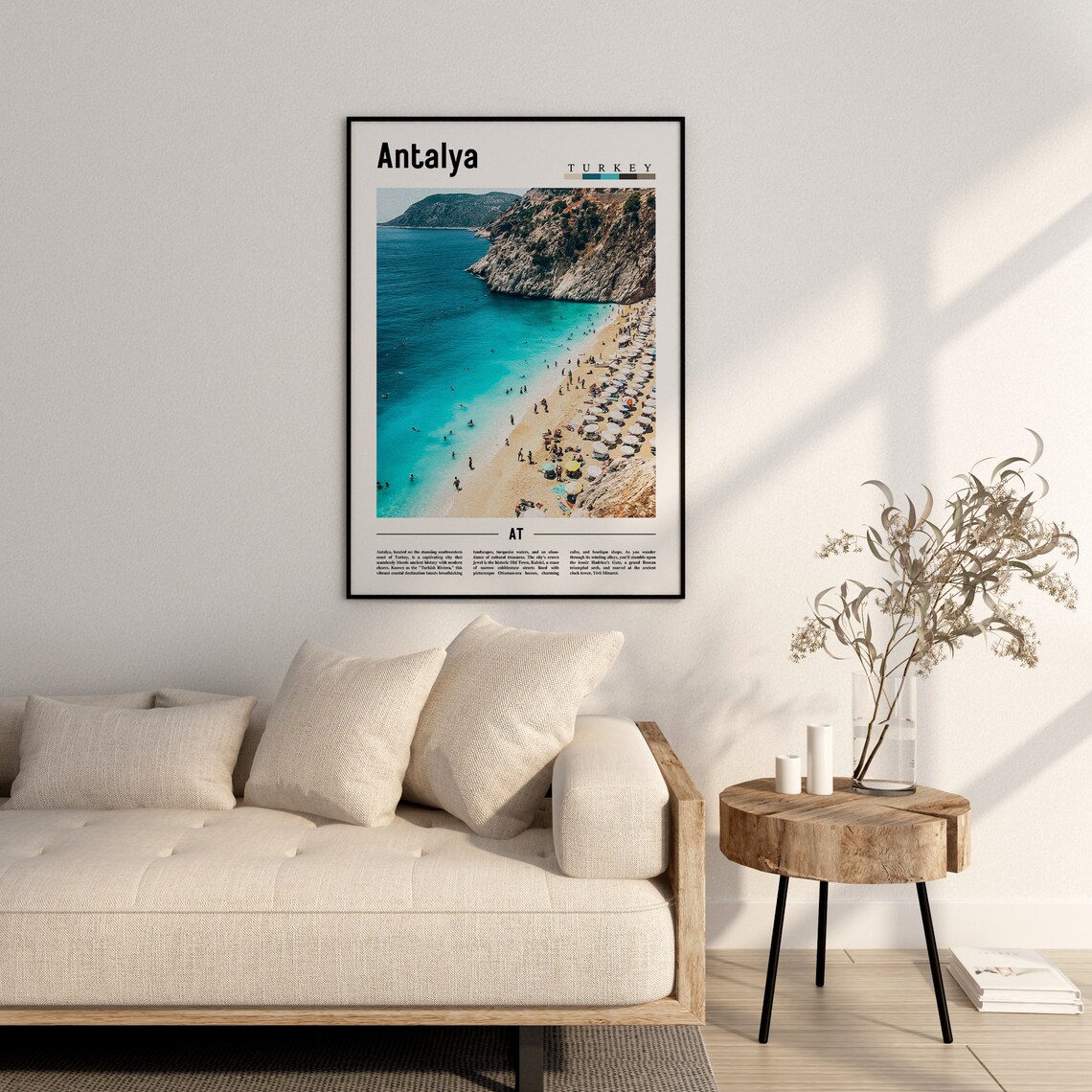 Antalya Poster Antalya Print Antalya Wall Art Europe Photo Europe Poster Europe Print Travel Poster - Image 2