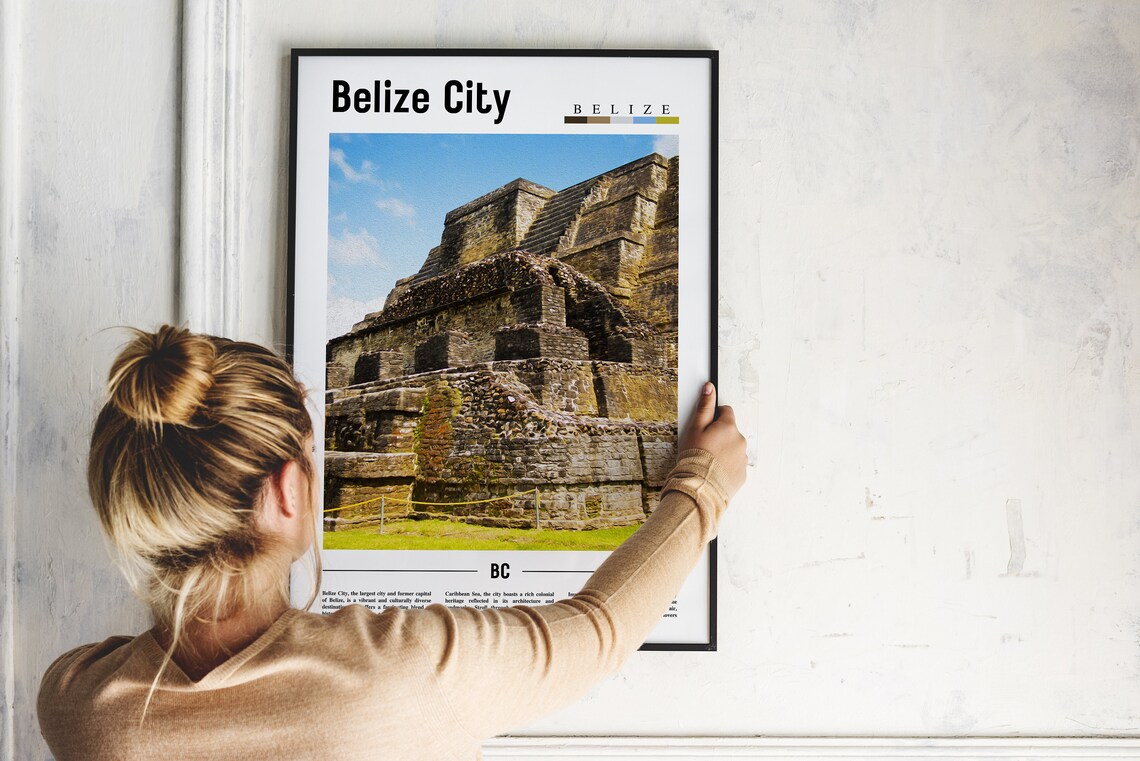 Belize City Travel Poster, Central America - Image 5