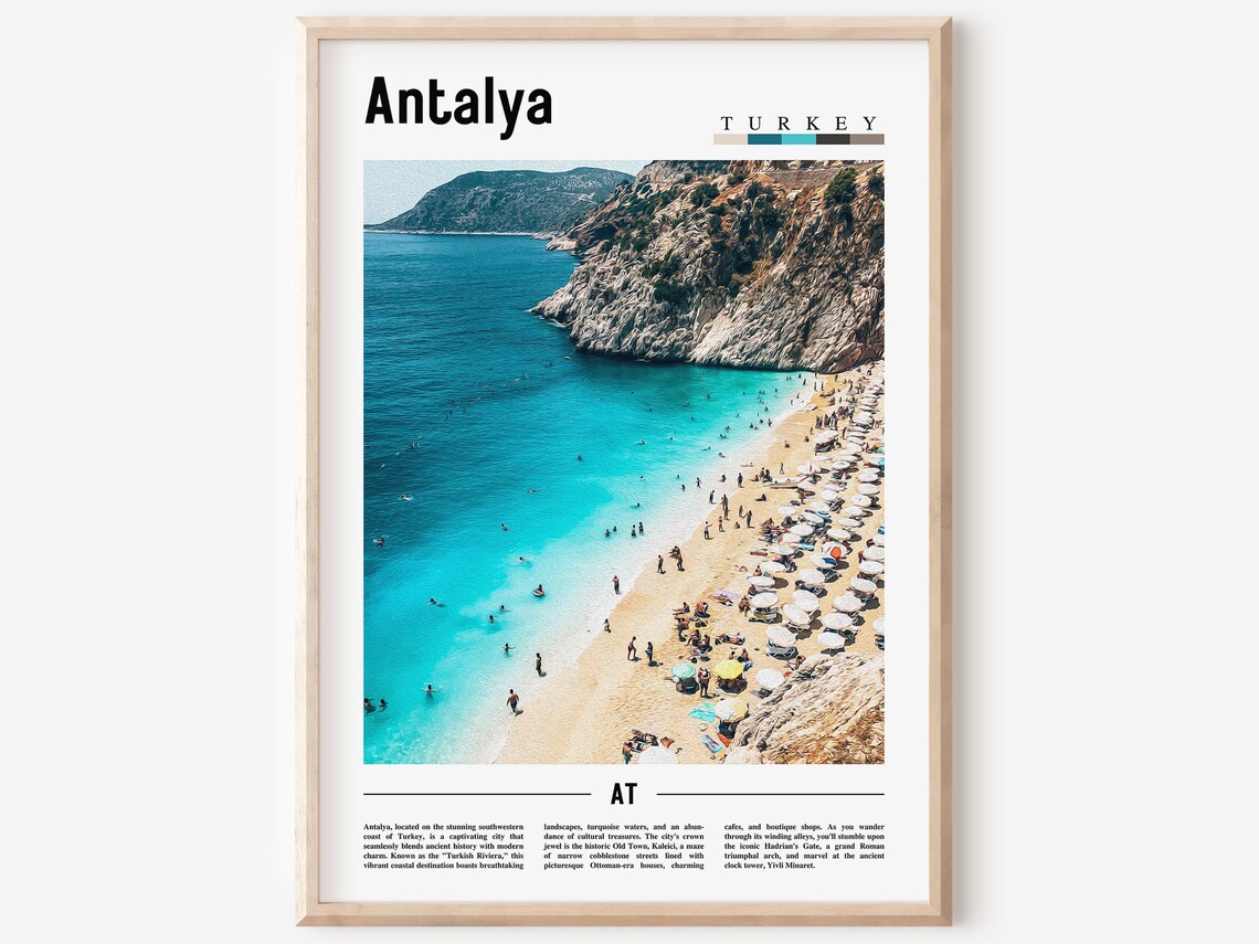 Antalya Poster Antalya Print Antalya Wall Art Europe Photo Europe Poster Europe Print Travel Poster