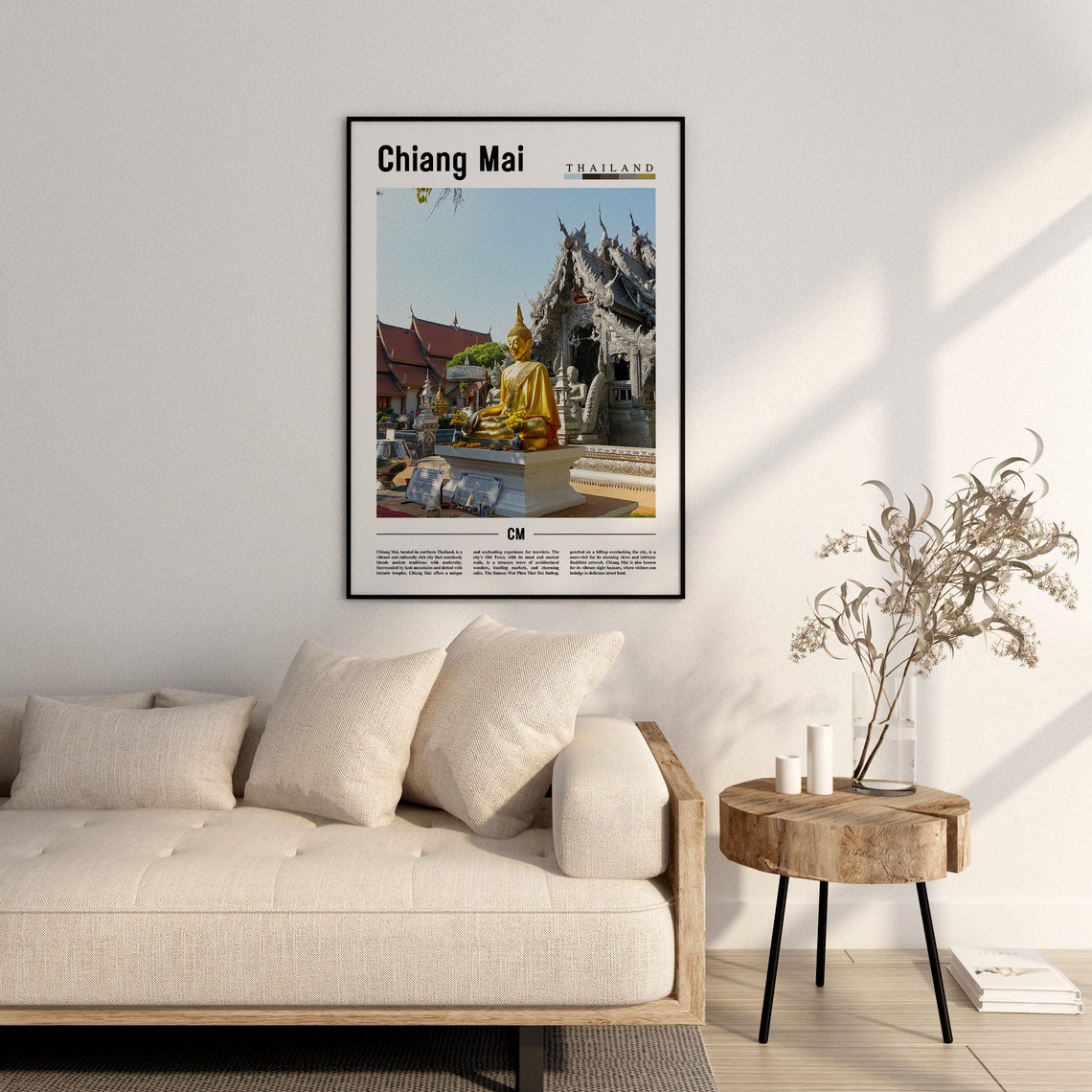 Chiang Mai Poster Chiang Mai Print Chiang Mai Wall Art Asia Print Asia Poster Asia Photo Minimal Travel Poster - Image 2