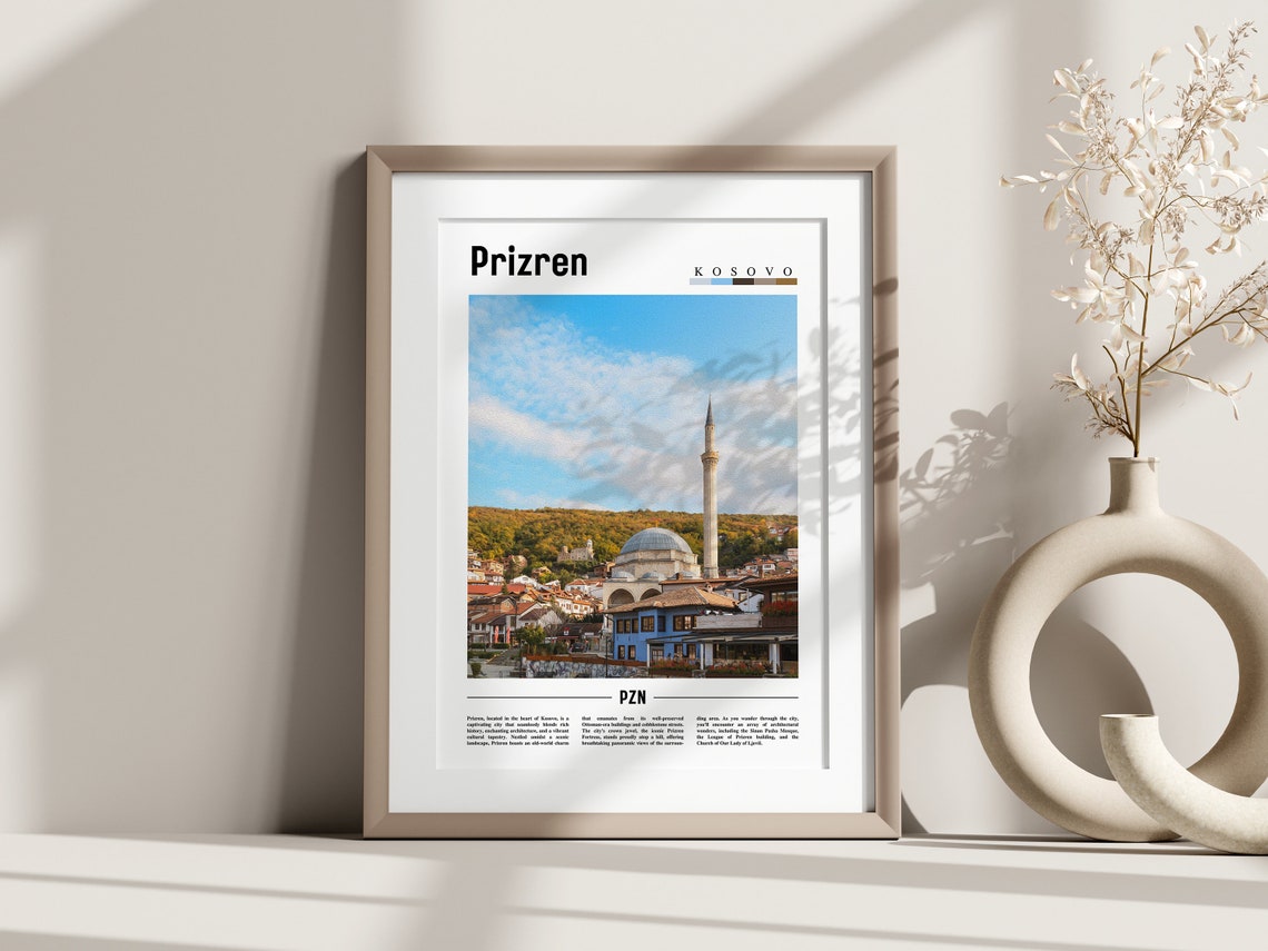 Prizren Poster Prizren Print Prizren Wall Art Europe Photo Europe Poster Europe Print Travel Poster - Image 3