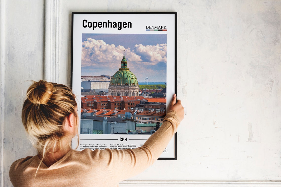 Copenhagen Print Copenhagen Poster Copenhagen Wall Art Oil Painting Poster Colorful City Print City Artwork Travel Artwork Travel Art - Image 5