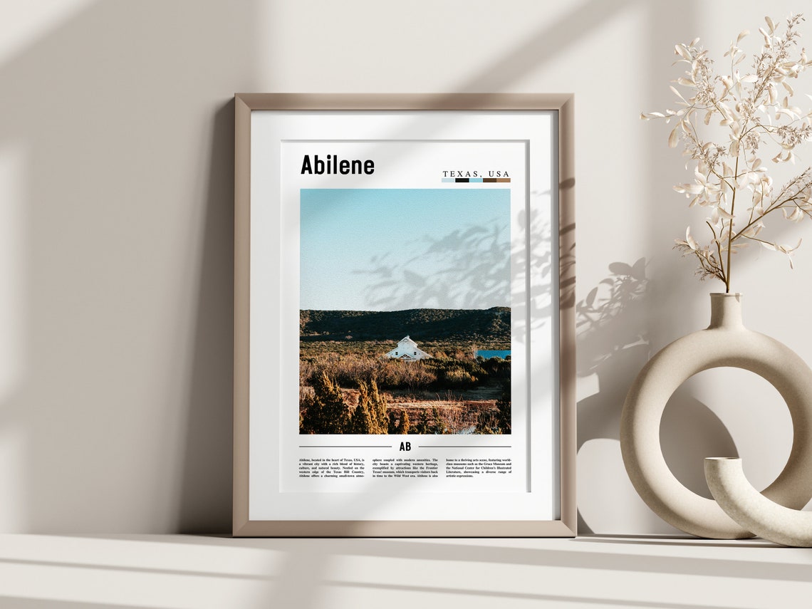 Abilene Poster Abilene Print Abilene Wall Art United States Photo United States Poster United States Print - Image 3