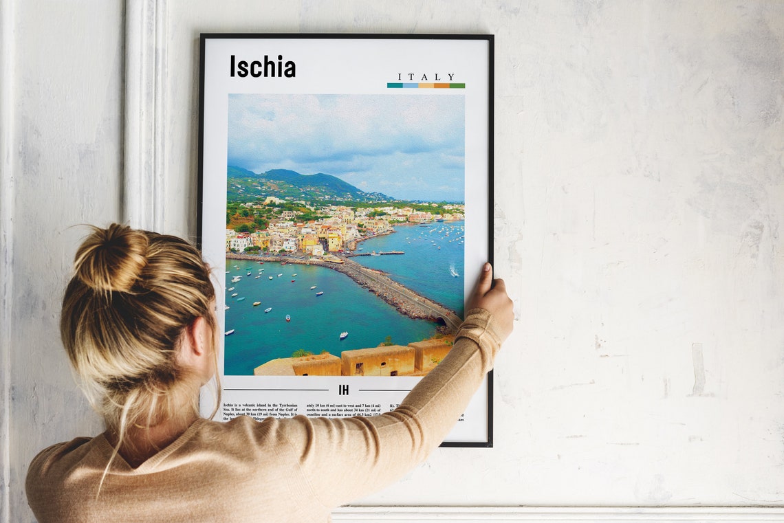 Ischia Print Ischia Poster Ischia Wall Art Italy Photo Italy Poster Italy Print Italy Wall Art Minimal Travel Poster - Image 4