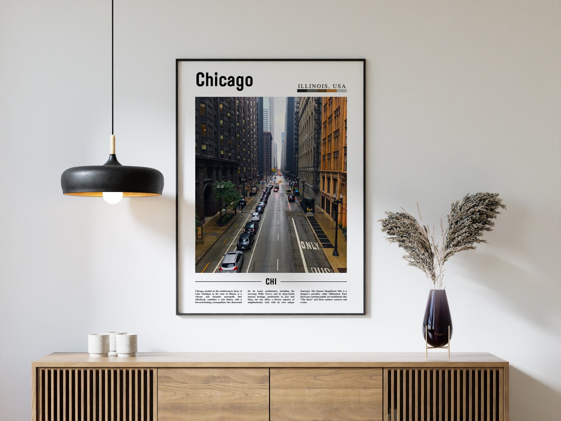 Chicago Print Chicago Poster Chicago Wall Art United States Photo United States Poster United States Print - Image 4