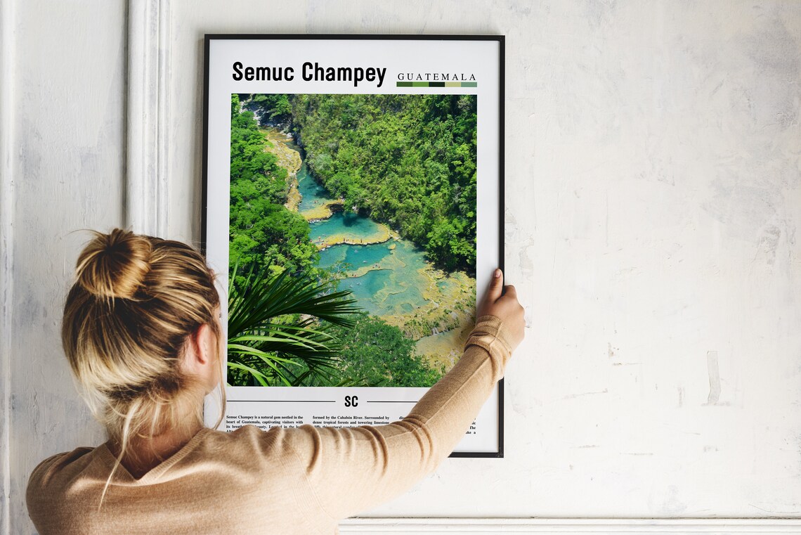 Semuc Champey Travel Poster, Central America - Image 5
