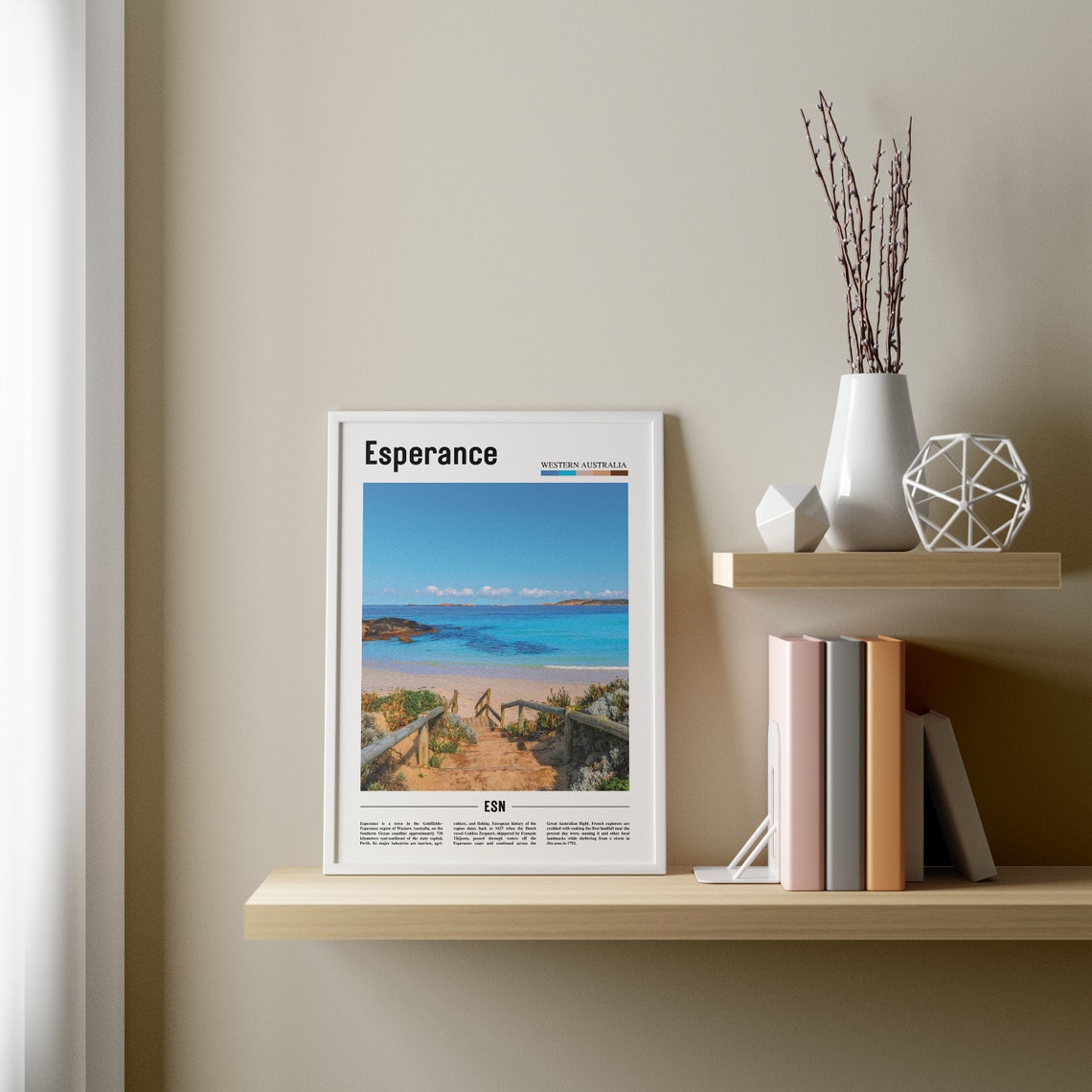 Esperance Print Esperance Poster Esperance Wall Art Oil Painting Poster Colorful City Print City Artwork Travel Artwork Travel Wall Art - Image 4