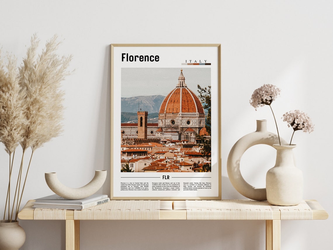 Florence Poster Florence Print Florence Wall Art Italy Photo Italy Poster Italy Print Italy Wall Art Minimal Travel Poster - Image 6