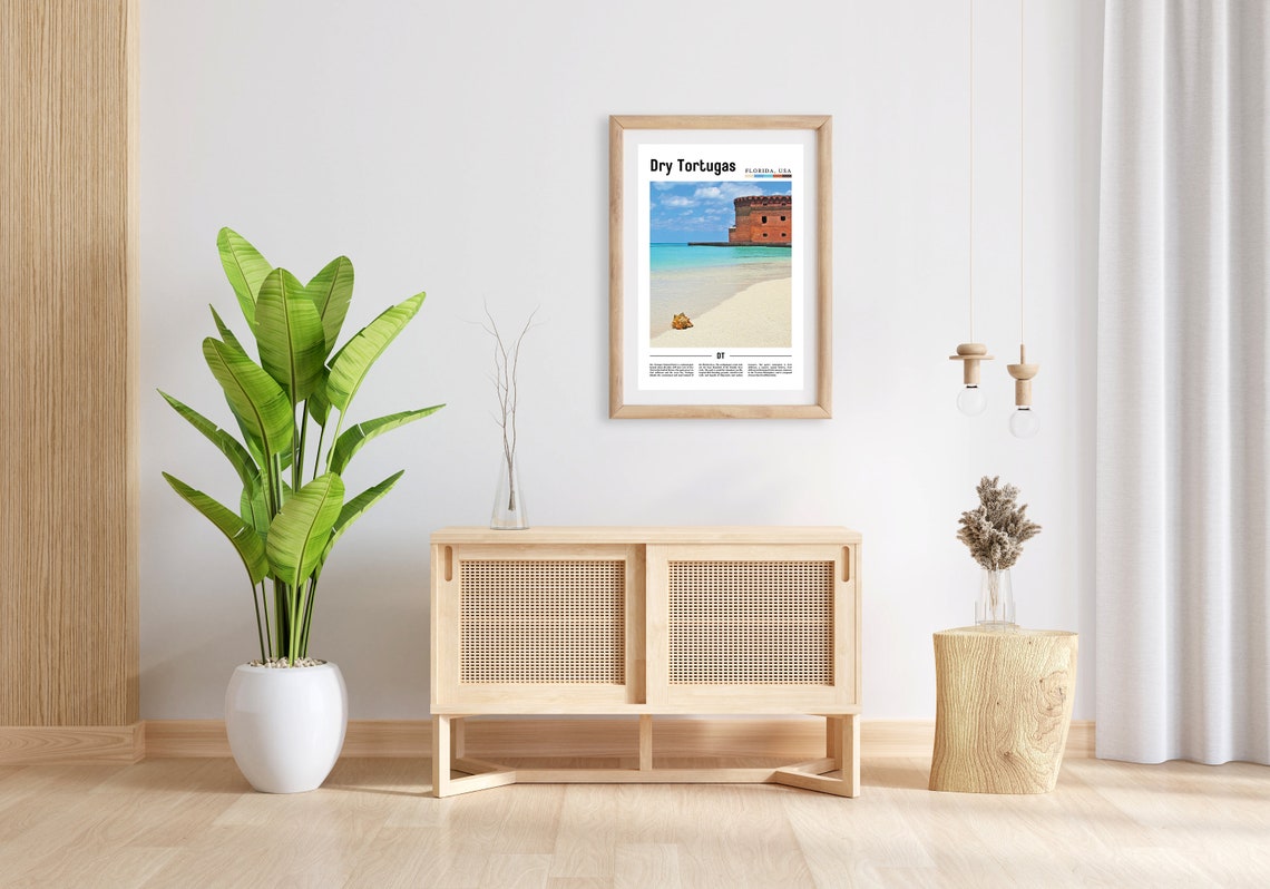 Dry Tortugas Print Dry Tortugas Poster Dry Tortugas Wall Art Oil Painting Poster City Print City Artwork Travel Artwork Travel Wall Art - Image 5