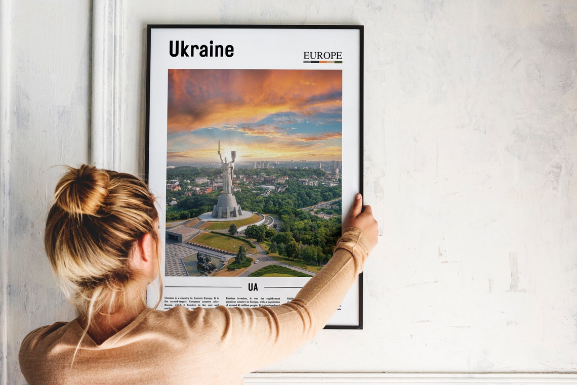 Ukraine Print Ukraine Poster Ukraine Wall Art Oil Painting Poster Colorful City Print City Artwork Travel Artwork Travel Wall Art - Image 4