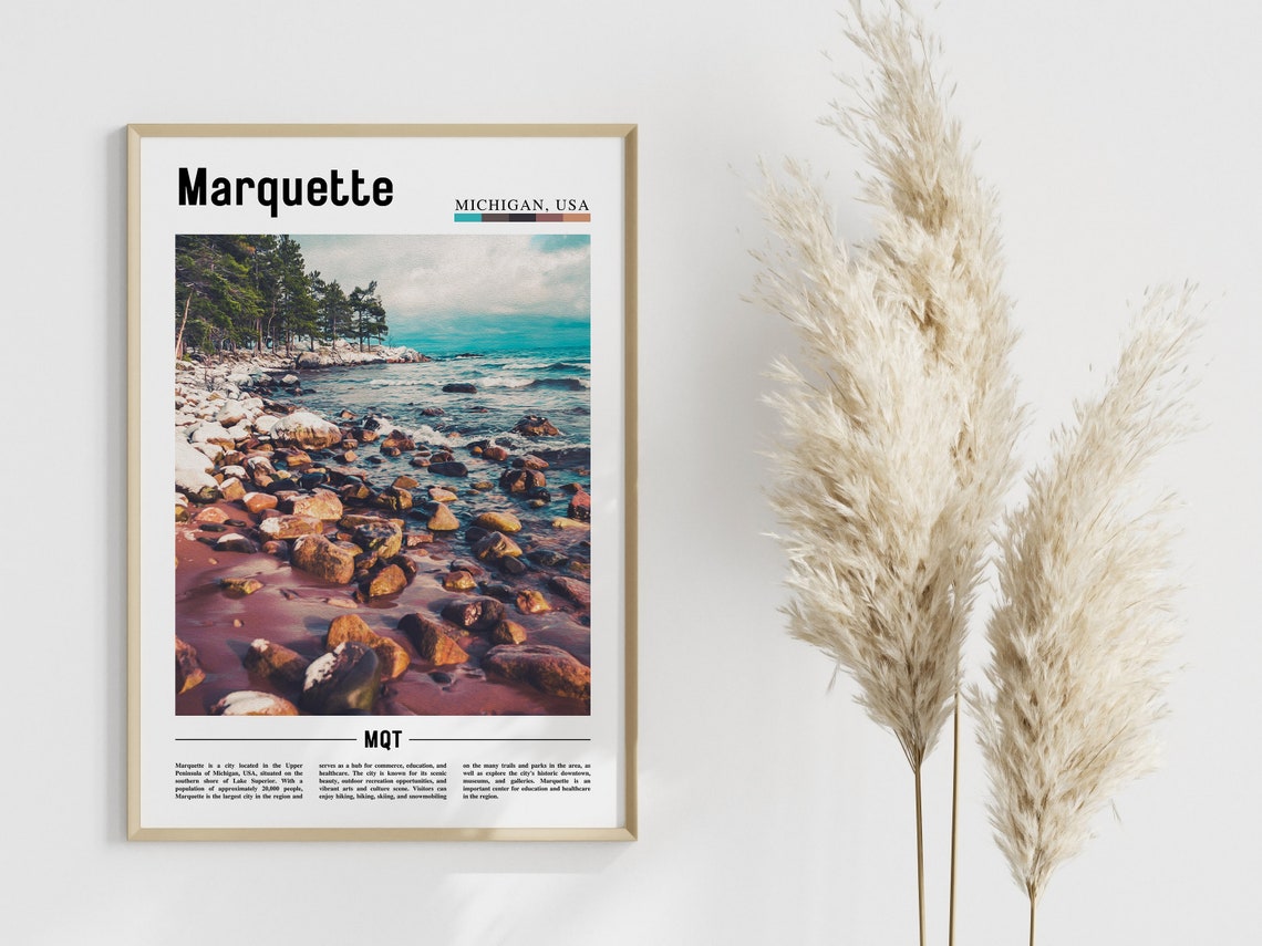 Marquette Poster Marquette Print Marquette Wall Art United States Photo United States Poster United States Print - Image 4