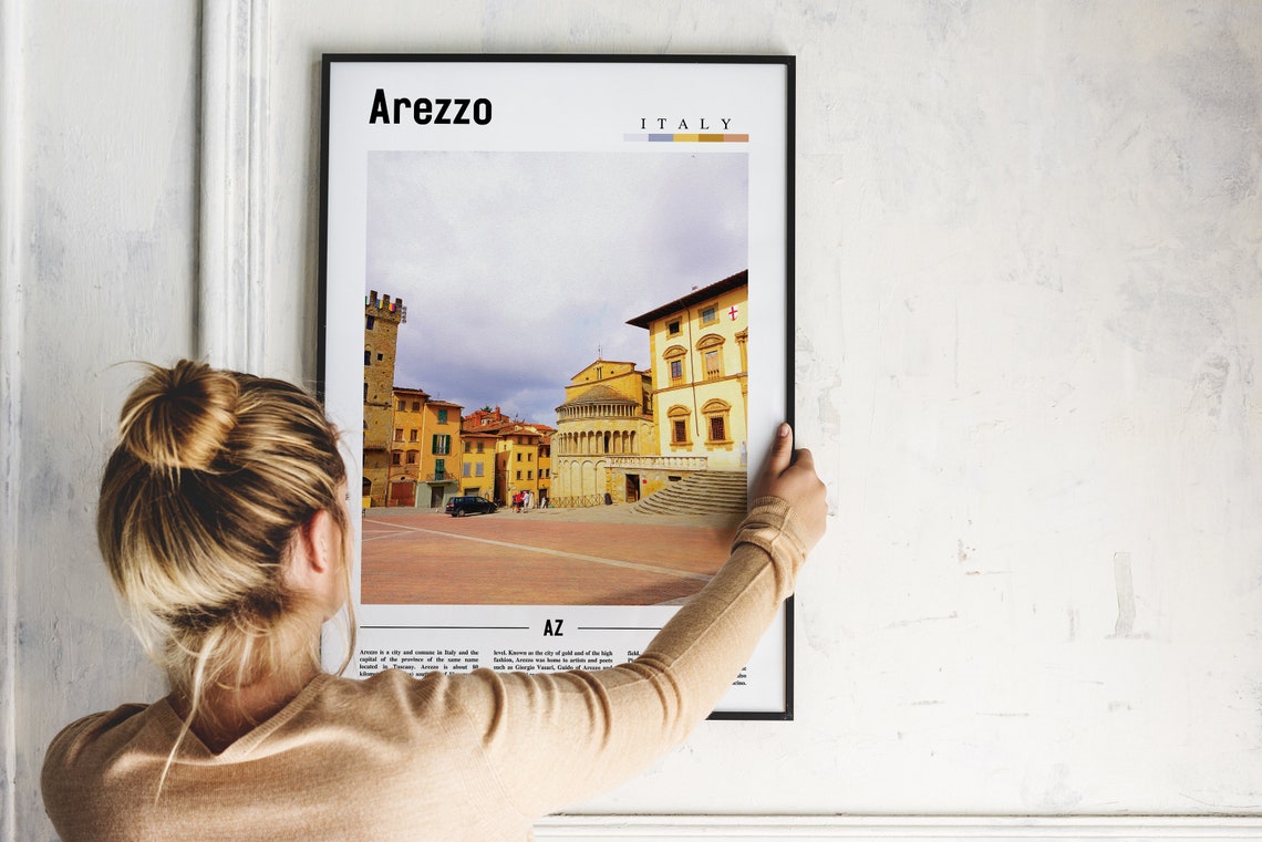 Arezzo, Italy Minimal Travel Poster - Image 4