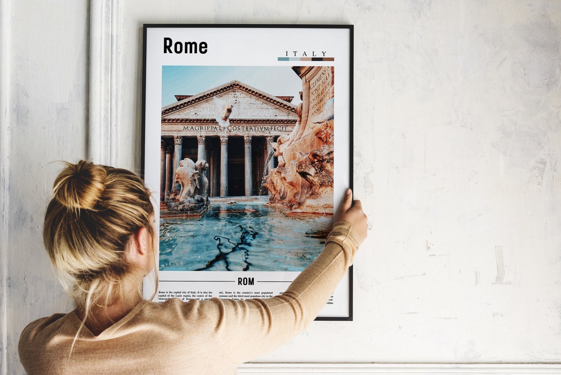 Rome Poster Rome Print Rome Wall Art Italy Photo Italy Poster Italy Print Italy Wall Art Minimal Travel Poster - Image 5
