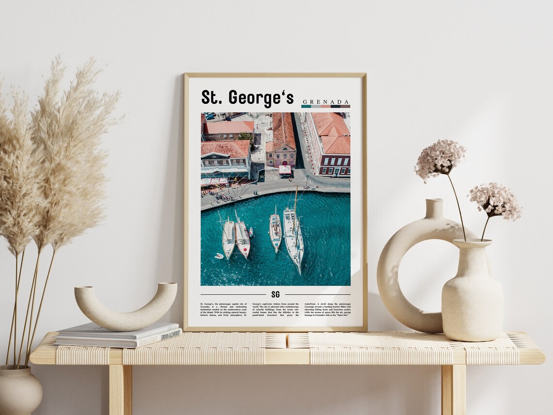 St Georges Travel Poster, Caribbean Photo - Image 6