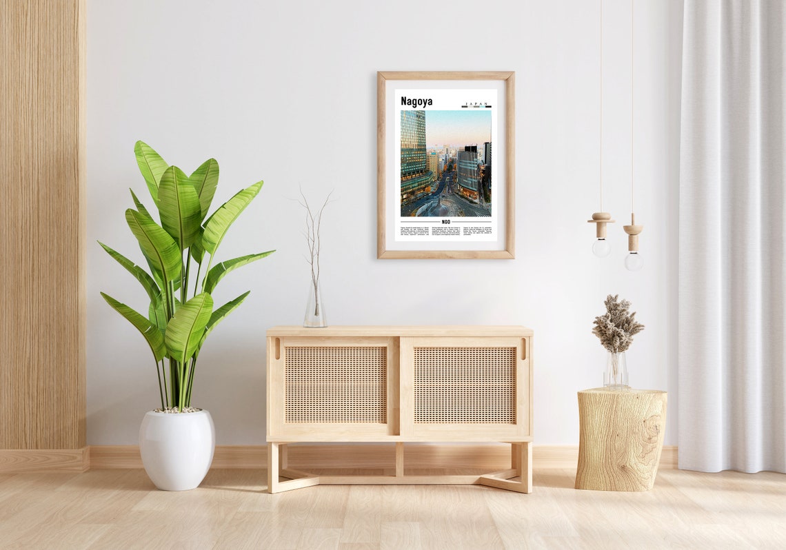 Nagoya Poster Nagoya Print Nagoya Wall Art Asia Print Asia Poster Asia Photo Minimal Travel Poster - Image 4