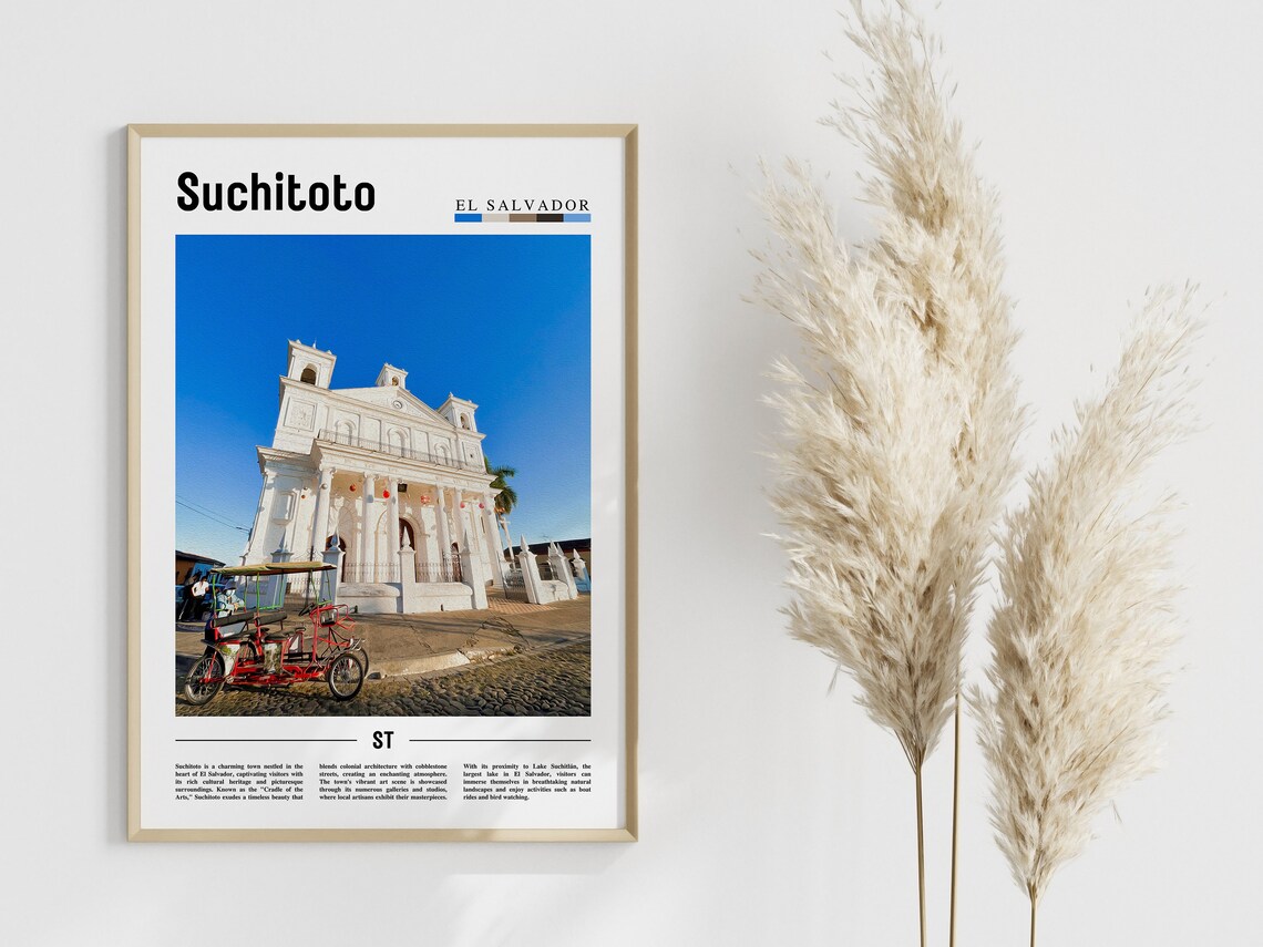 Suchitoto Travel Poster, Central America - Image 4