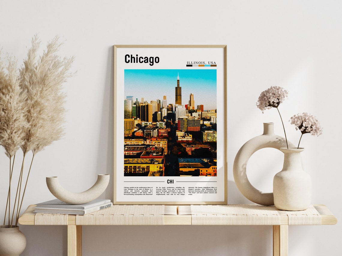 Chicago Print Chicago Poster Chicago Wall Art United States Photo United States Poster United States Print - Image 6