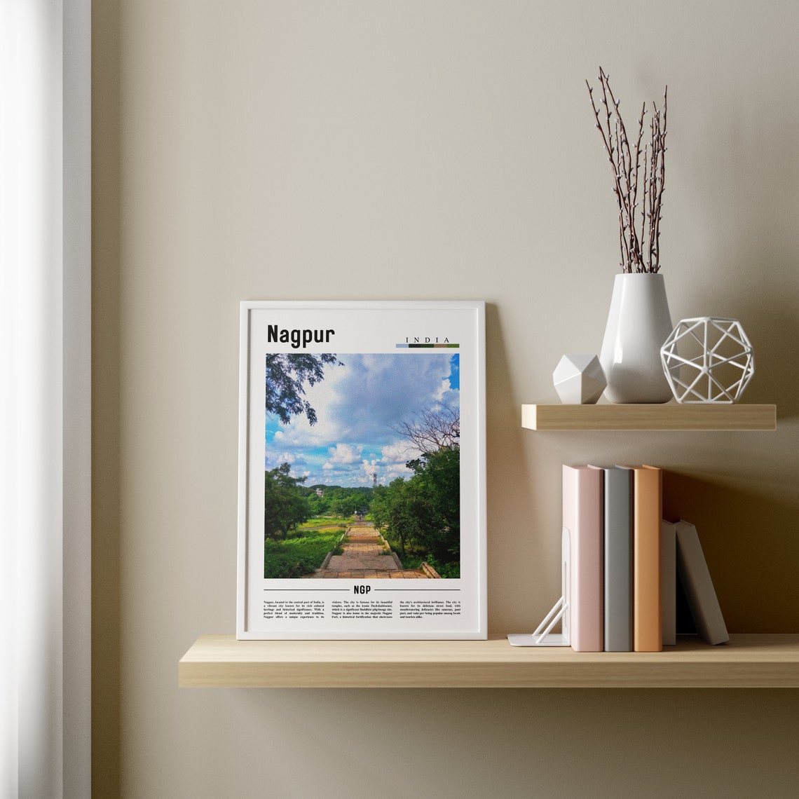Nagpur Poster Nagpur Print Nagpur Wall Art Asia Print Asia Poster Asia Photo Minimal Travel Poster - Image 3