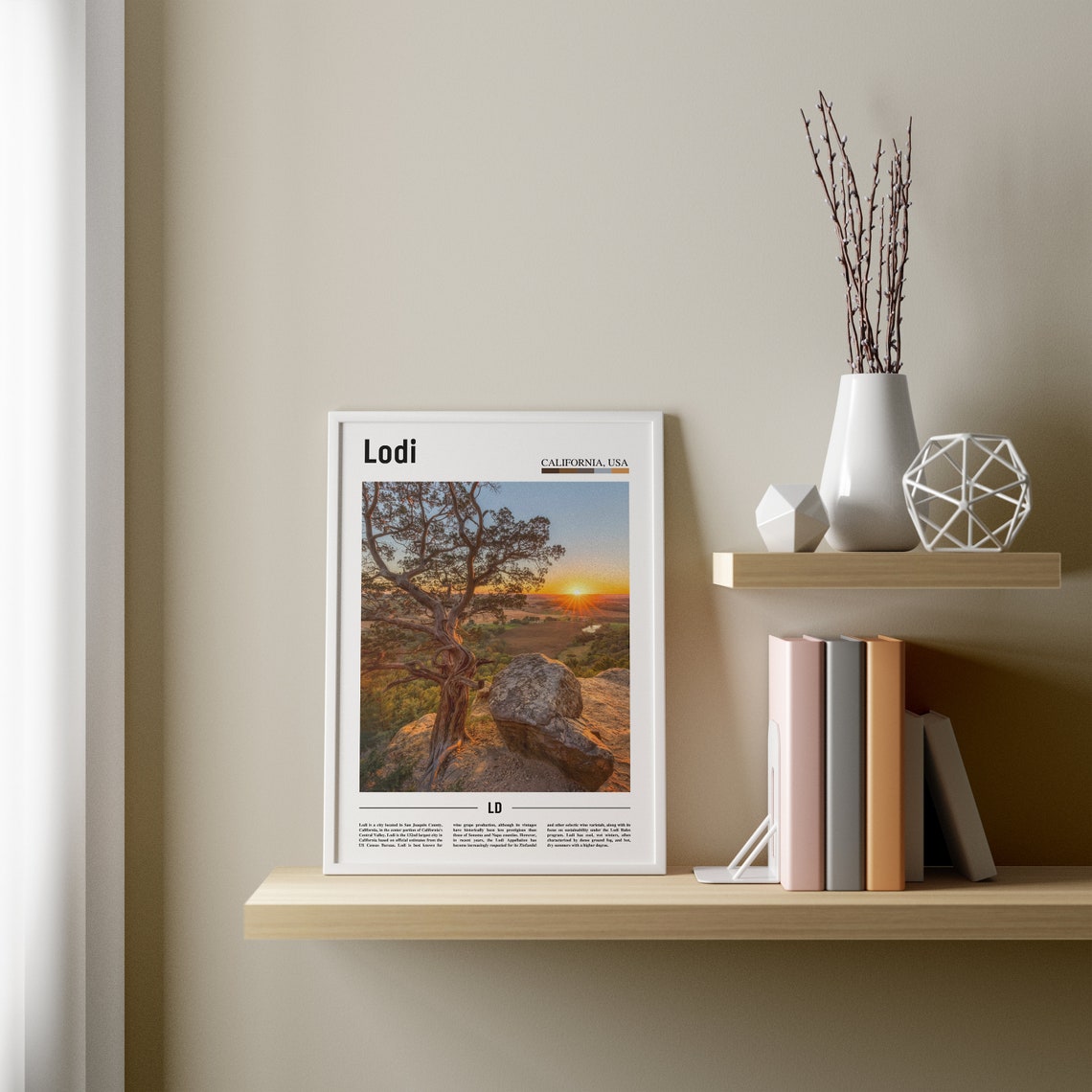 Lodi Print Lodi Poster Lodi Wall Art Minimal Travel Print Minimal City Poster Travel Destination Colorful City Print Oil Painting Poster - Image 3