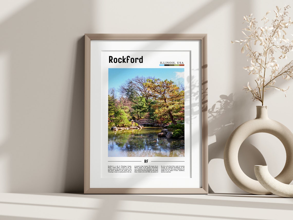 Rockford Poster Rockford Print Rockford Wall Art United States Photo United States Poster United States Print - Image 2