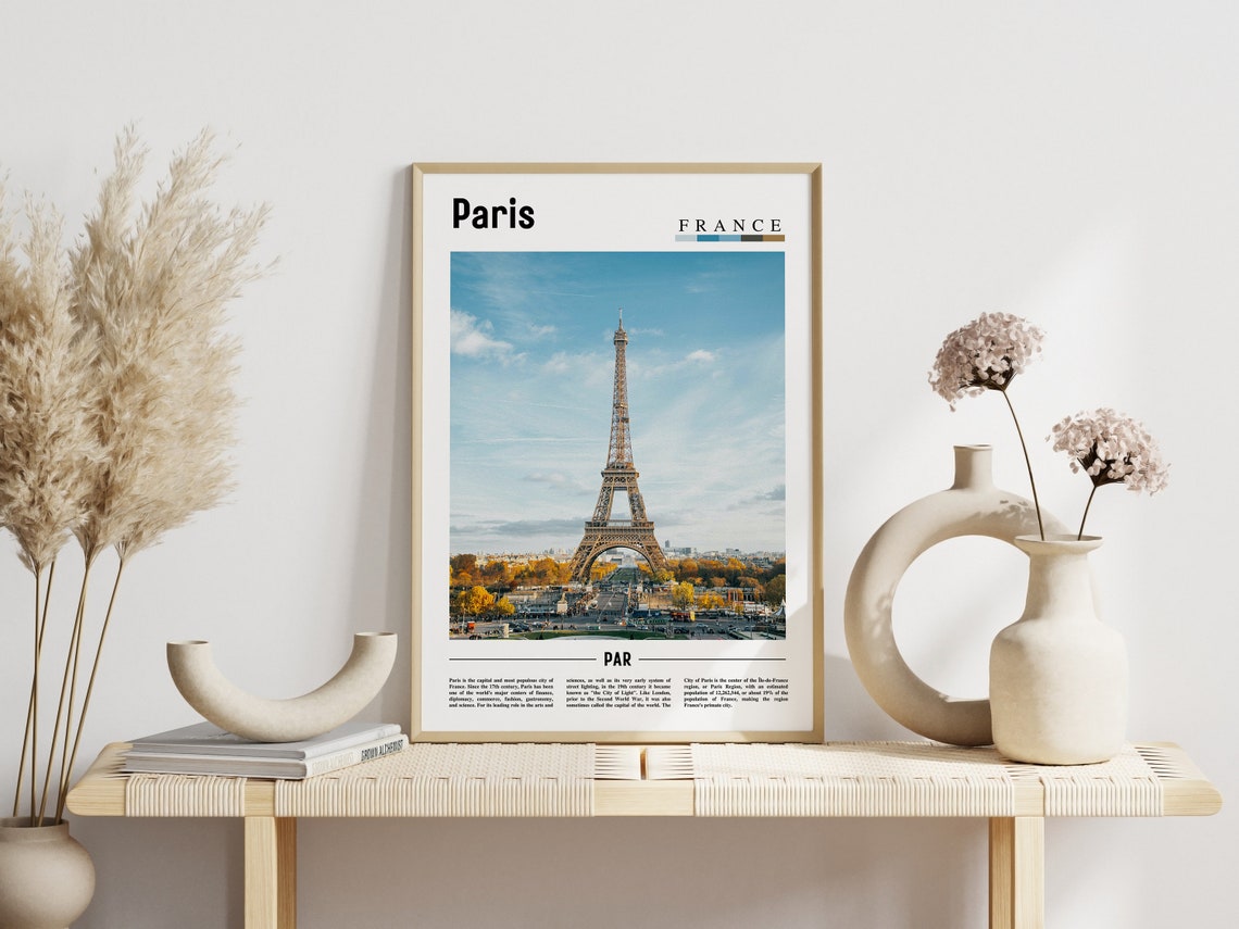 Paris Poster Paris Print Paris Wall Art France Photo France Poster France Print France Wall Art Minimal Travel Poster - Image 5