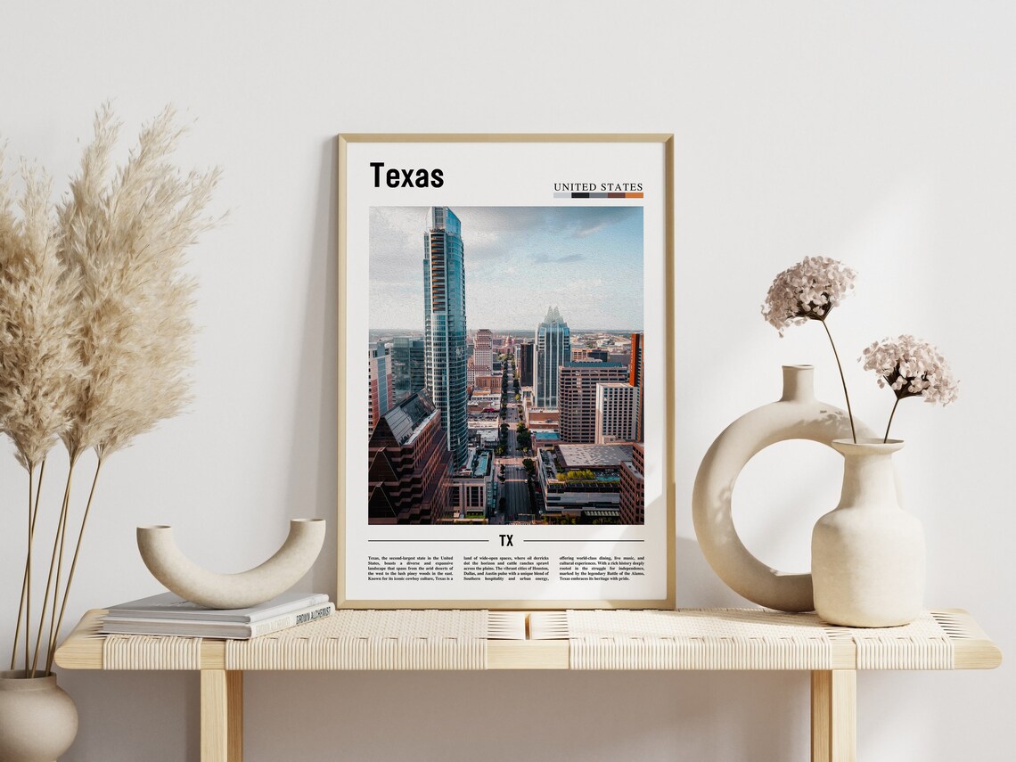Texas Poster, United States Travel Poster - Image 6