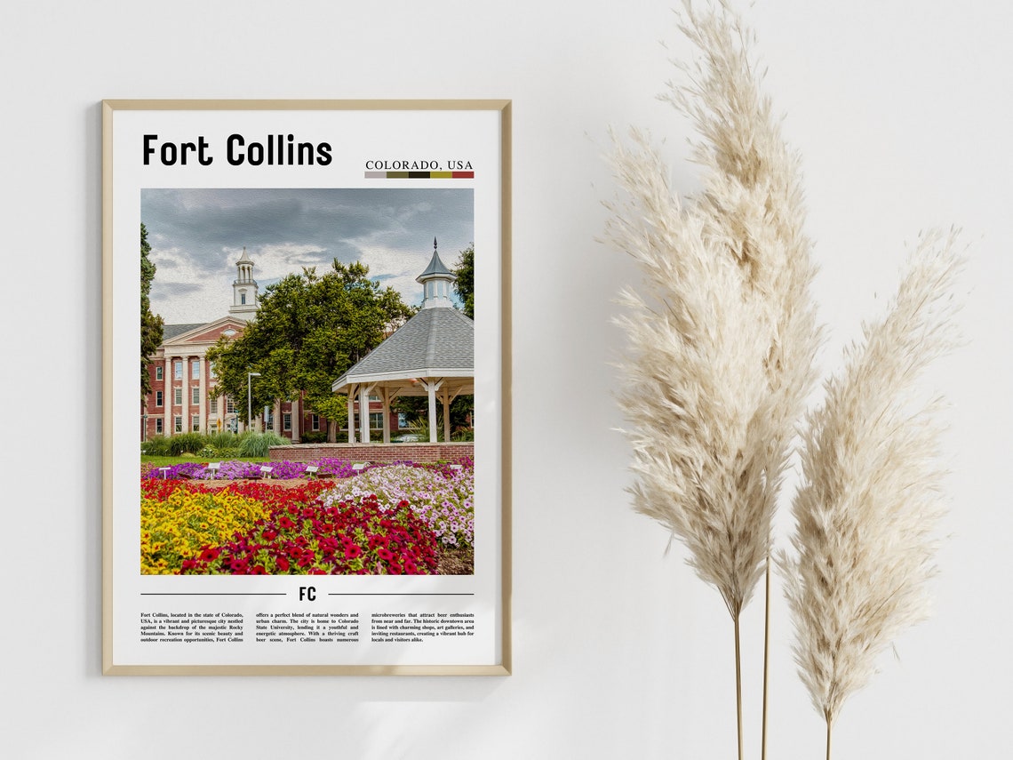 Fort Collins Poster Fort Collins Print Fort Collins Wall Art United States Photo United States Poster United States Print - Image 4
