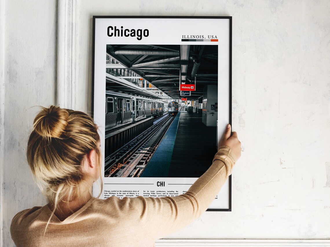 Chicago Travel Poster, United States Photo - Image 5