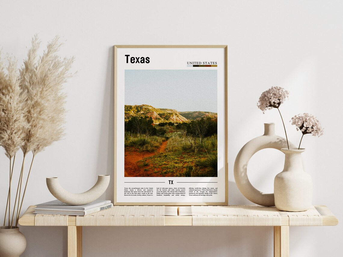 Texas Travel Poster, United States Photo - Image 6