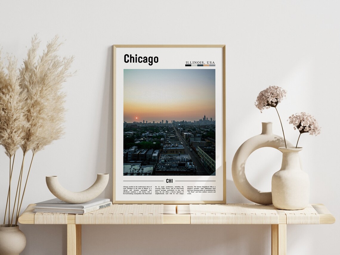 Chicago Travel Poster, United States Photo - Image 6