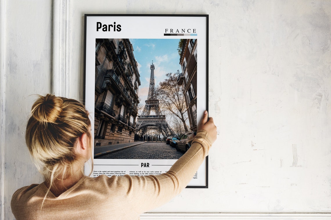 Paris Poster Paris Print Paris Wall Art France Photo France Poster France Print France Wall Art Minimal Travel Poster - Image 4