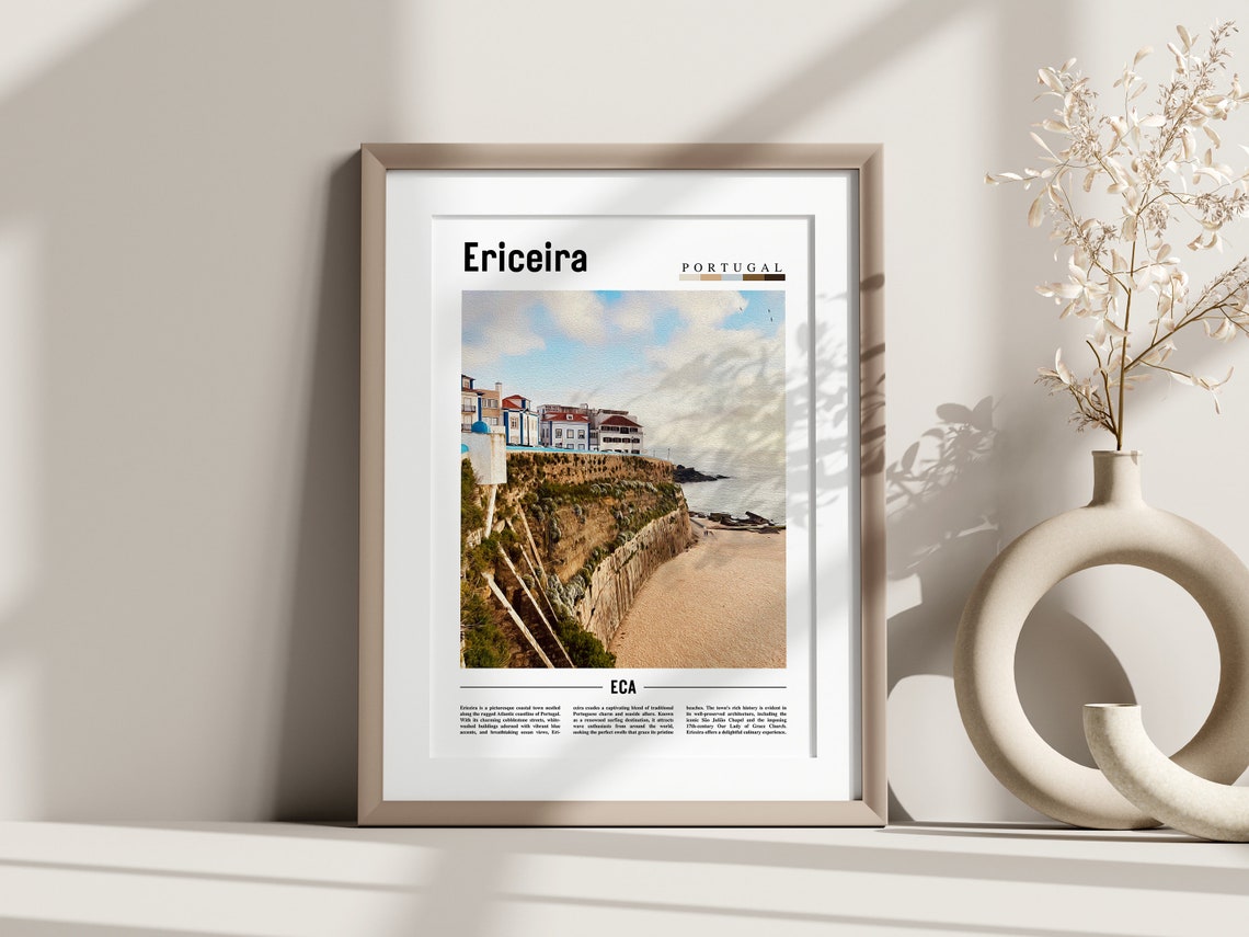 Ericeira Poster Ericeira Print Ericeira Wall Art Europe Photo Europe Poster Europe Print Travel Poster - Image 3