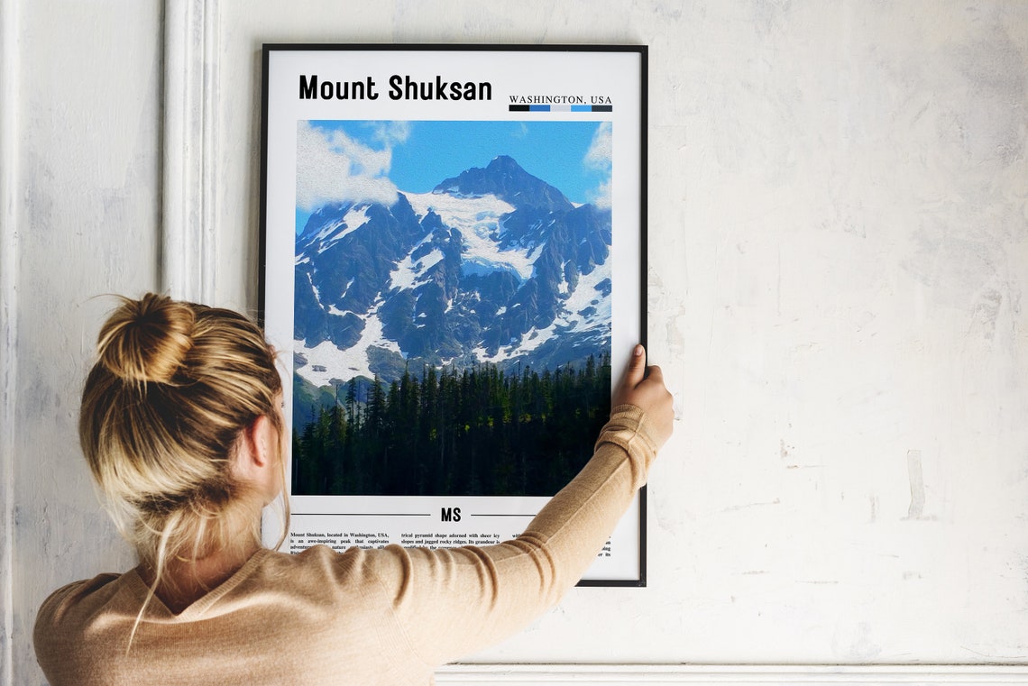Mount Shuksan Poster Mount Shuksan Print Mount Shuksan Wall Art United States Photo United States Poster United States Print - Image 5